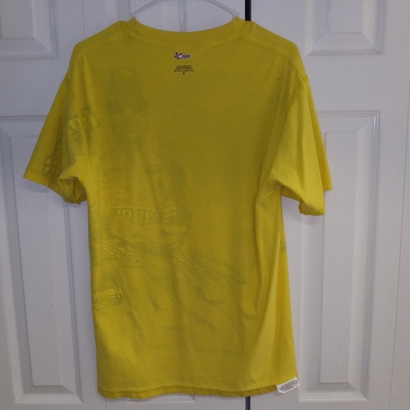 Jeff Gordan 24 Hendrick Motorsports Race Car Yellow T-Shirt, Double Sided - Picture 12 of 16